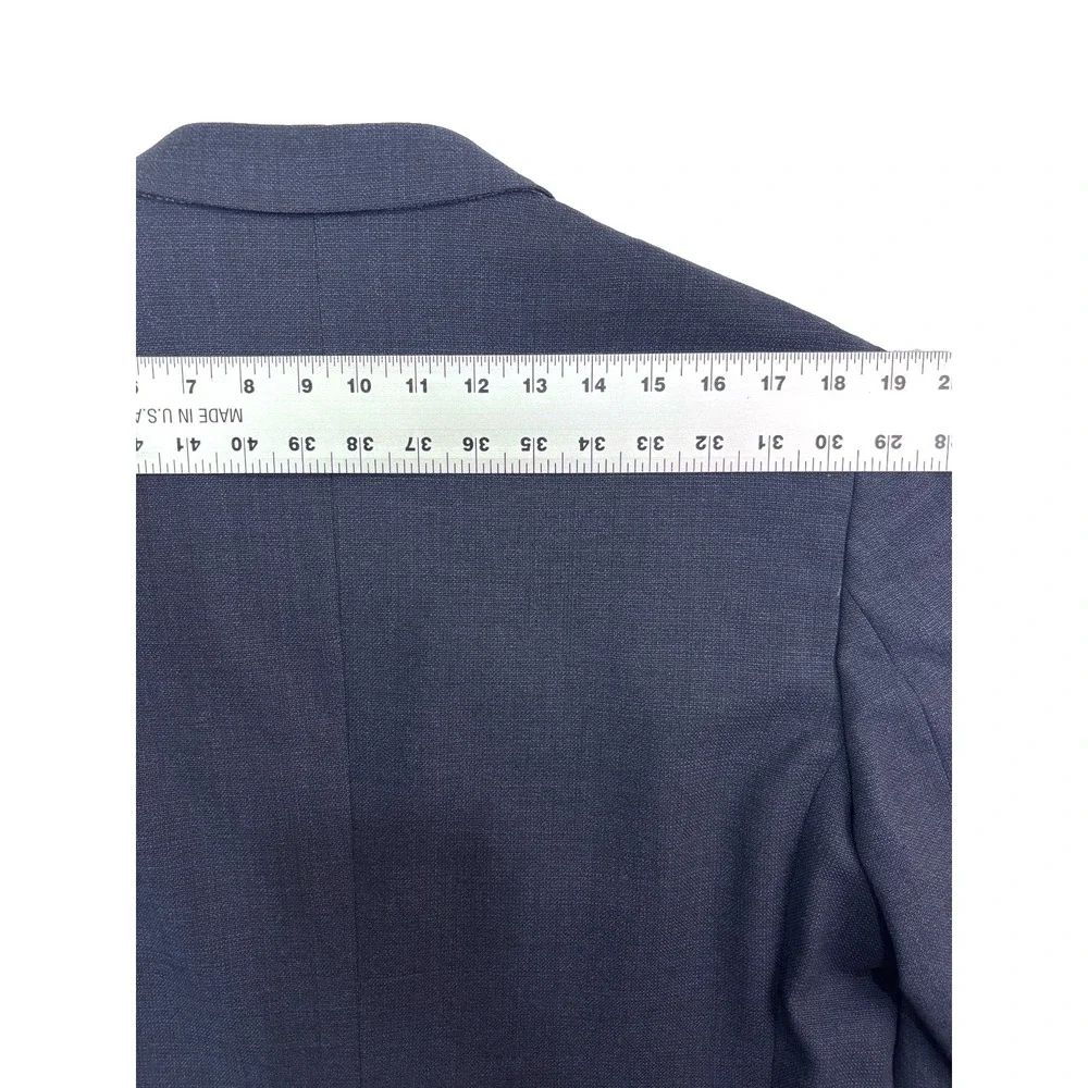 Banana‎ Republic 44L Marzotto Wool Navy Blue Blazer Jacket Sport Suit Coat Slim